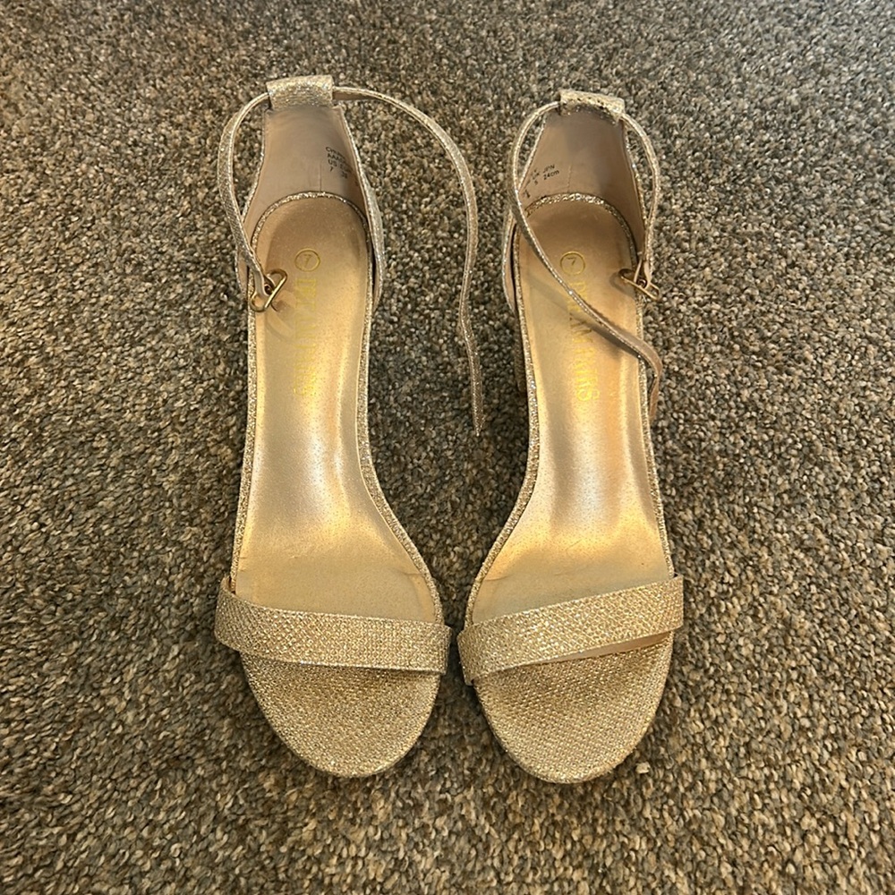 Gold Sparkly Heels